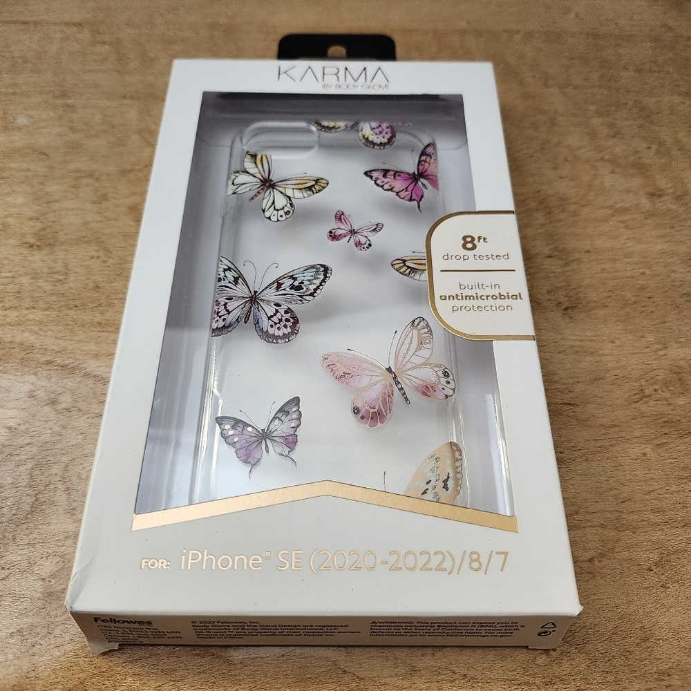 Body Glove KARMA Butterflies Print Case for iPhone SE 2022 / 2020 / 8 / 7